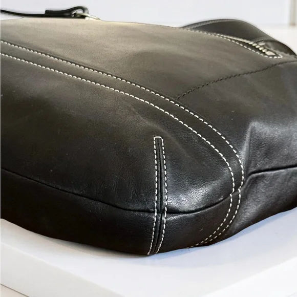 Authentic Coach Vintage Legacy SoHo Black Leather Crossbody Shoulder Bag - Picture 9 of 16